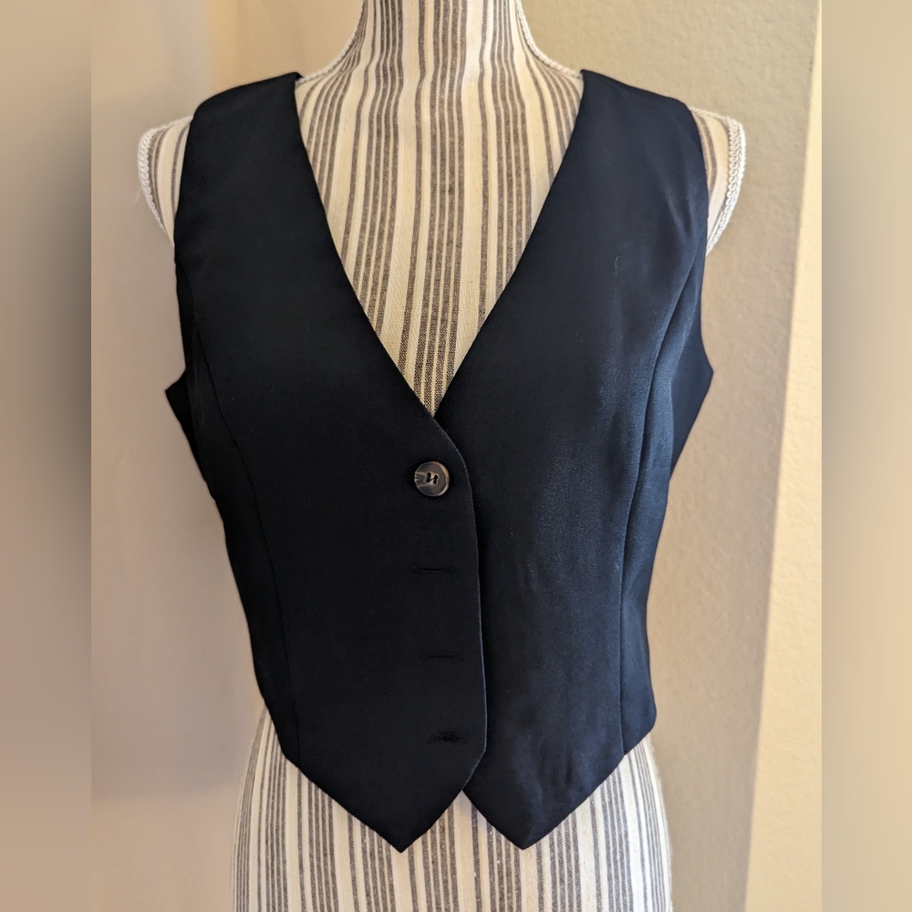 NWT Black Vest
